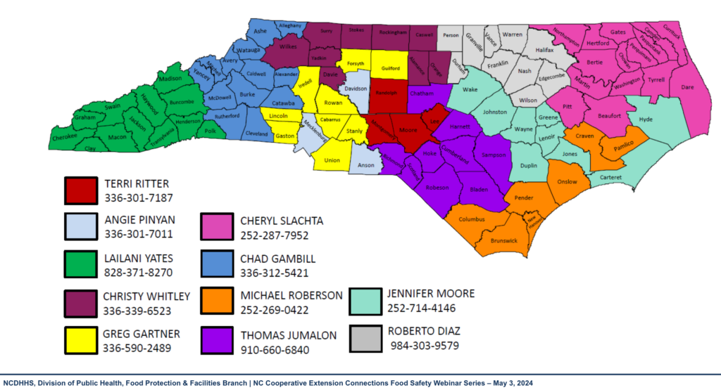 North Carolina DHHS Regions in 2024 